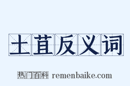 土苴反义词是什么意思的图片